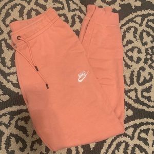 Light pink/peachy Nike Sweatpants